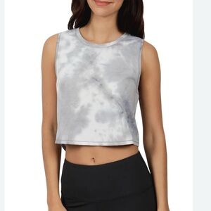 Cropped Tie Dye Workout Tank